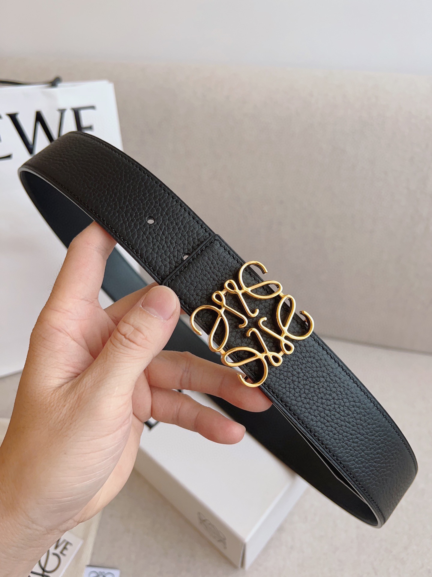 Loewe Leather Belts 1:1 Mirror Version