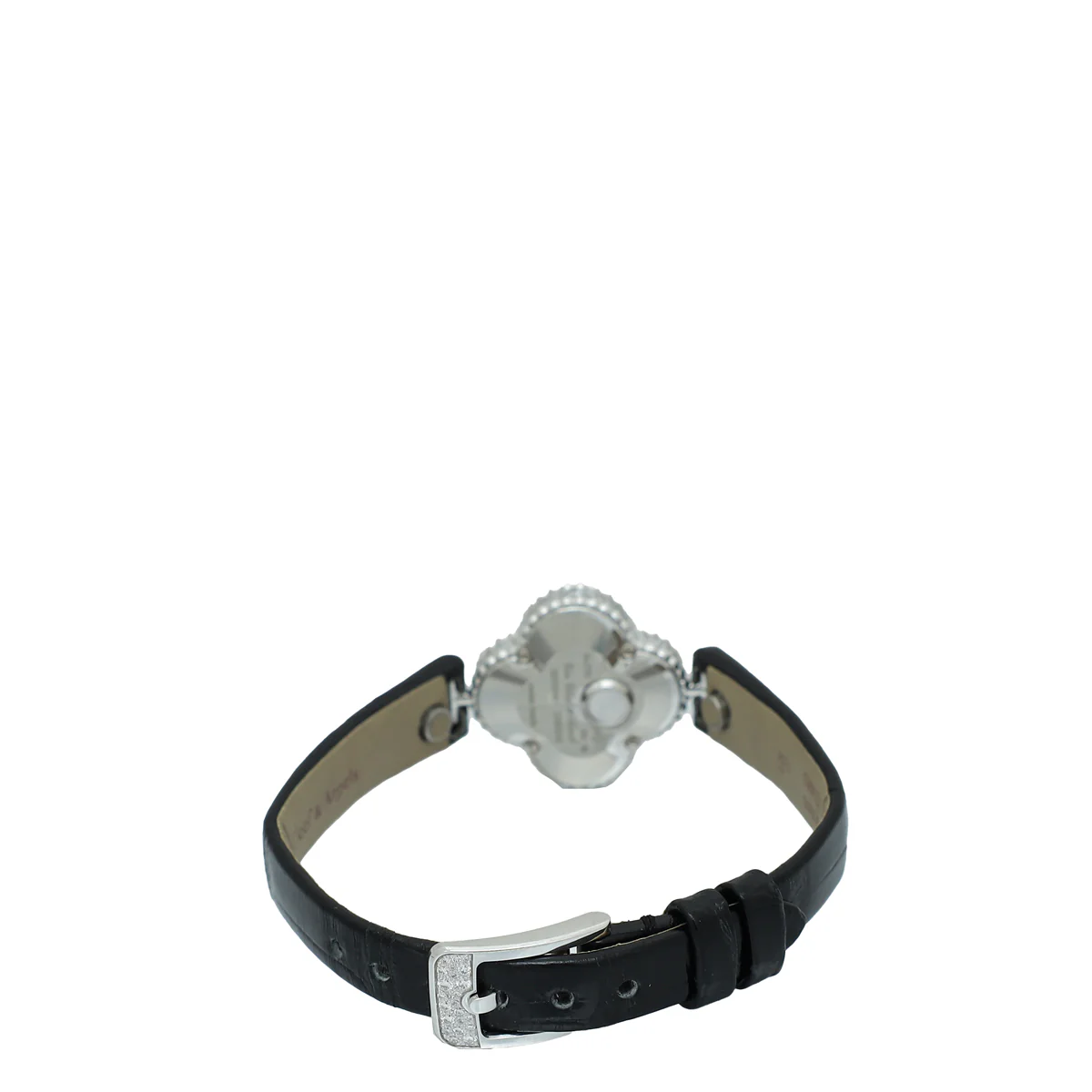 Van Cleef & Arpels 18K White Gold Diamond Sweet Alhambra Watch