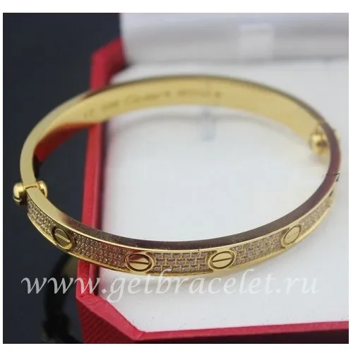 Cheap Cartier Love Bracelet Yellow Gold Diamonds N6035016