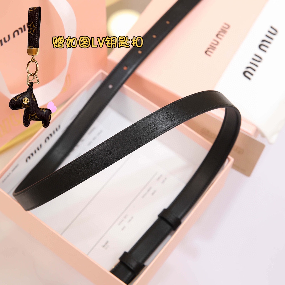 MiuMiu Leather Belts 1:1 Mirror Version