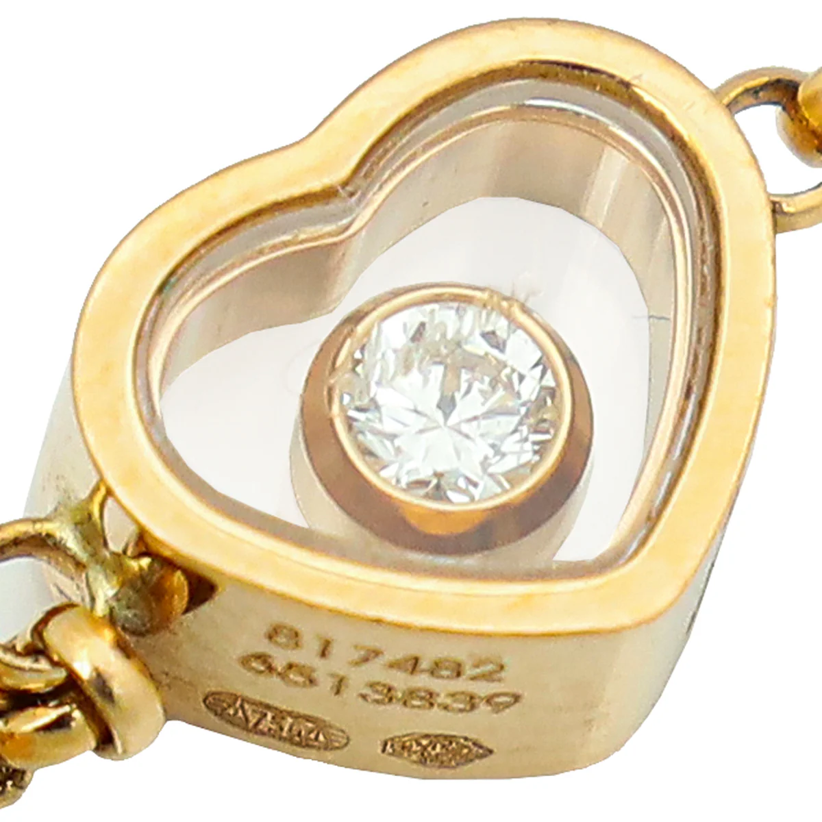 Chopard  18K Rose Gold Diamond Sautoir Happy Hearts Necklace