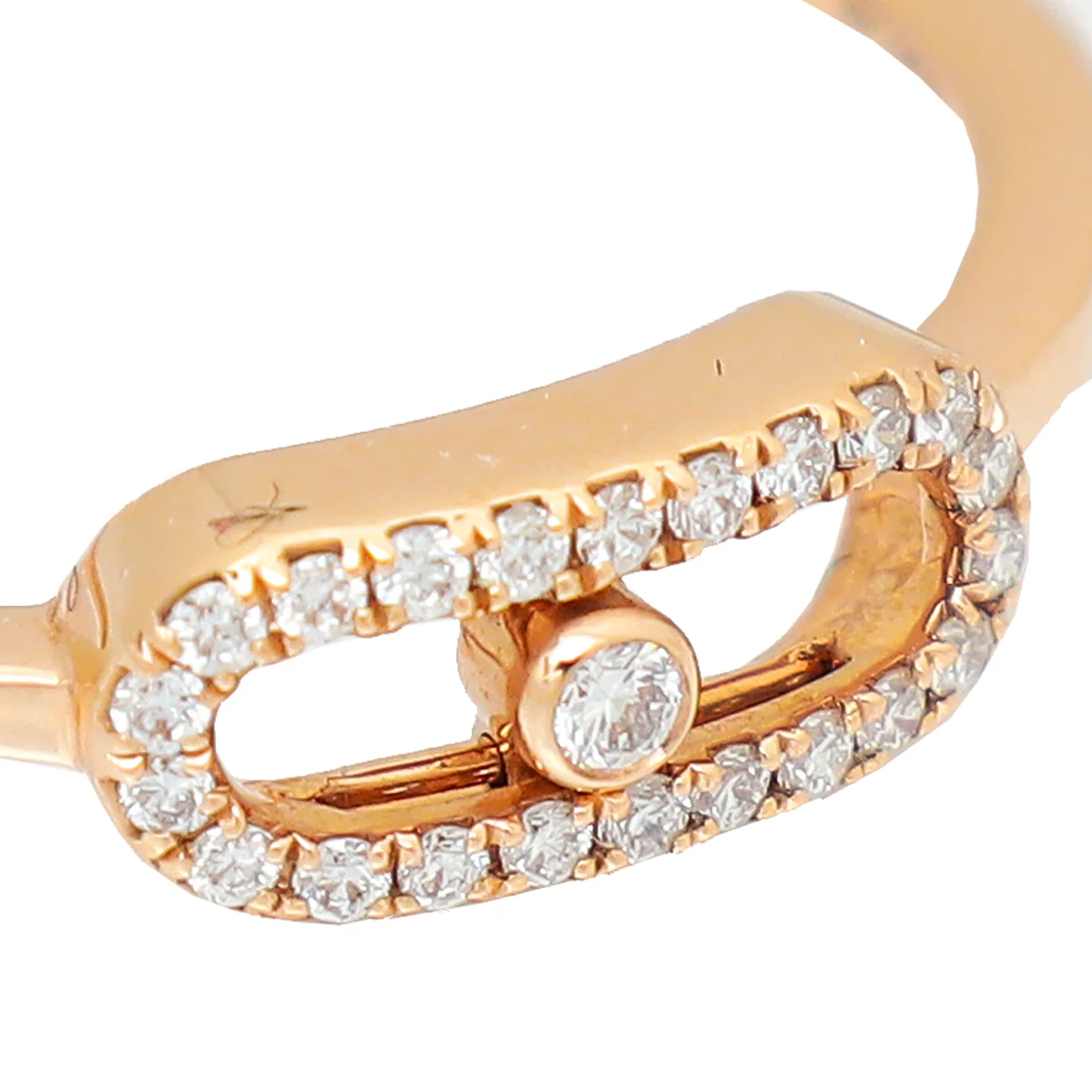 Messika 18K Rose Gold Diamond Move Uno Ring 51