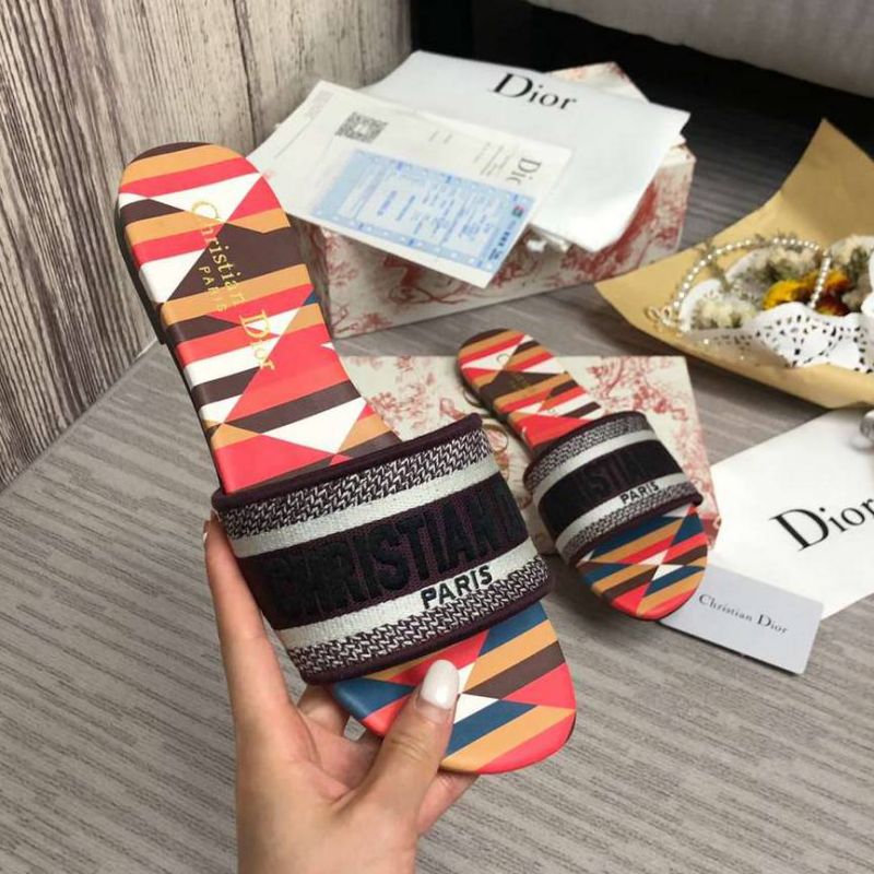 Dior DWAY Slide Slipper Sandals (Replica)