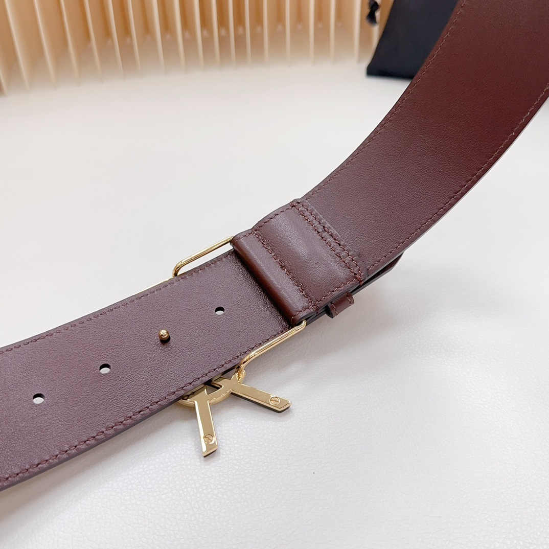 YSL Saint Laurent Leather Belts 1:1 Mirror Version