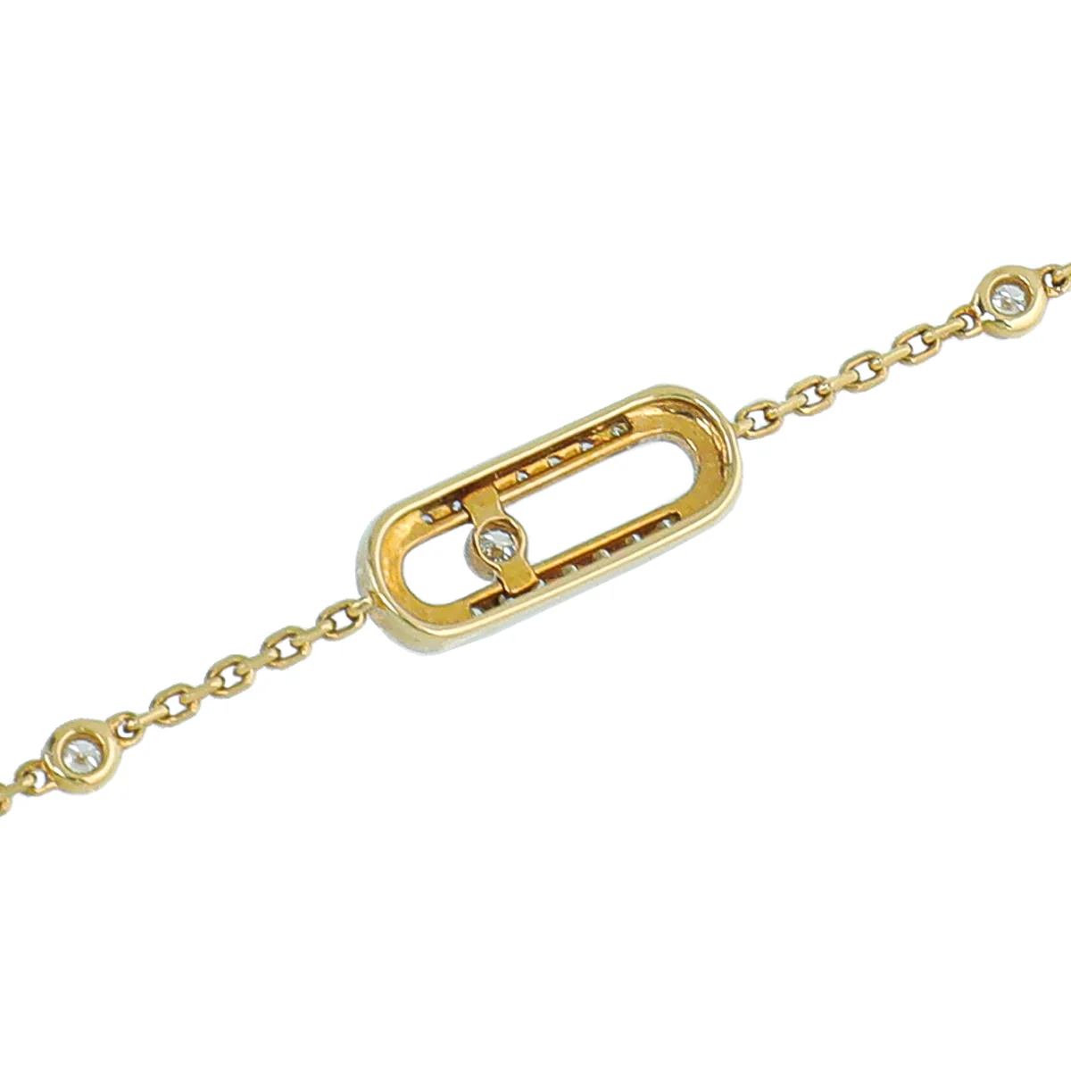 Messika 18K Yellow Gold Pavé Diamond Move Uno Bracelet