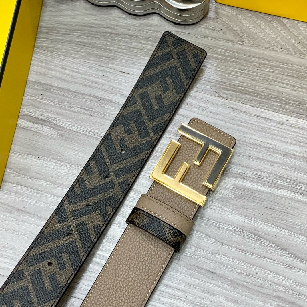Fendi Leather Belts 1:1 Mirror Version