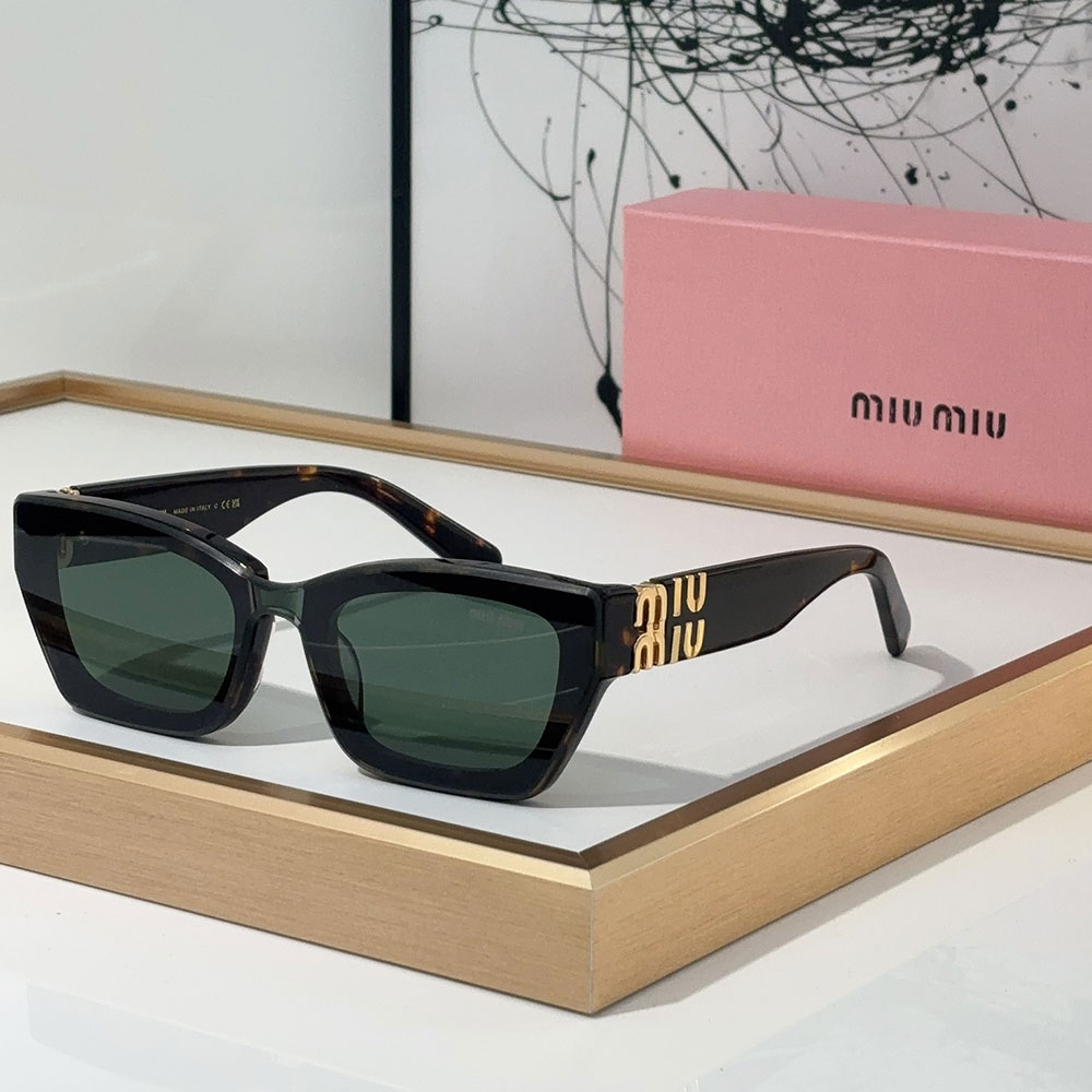 Miumiu  The Hollow Logo of the Mirror leg Sunglasses Top quality （Replica）