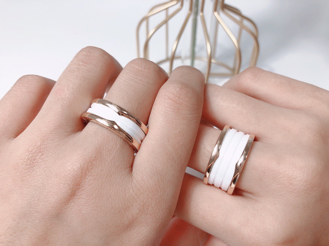 Bvlgari B.ZERO1 RING Replica, Three Band, Rose Gold