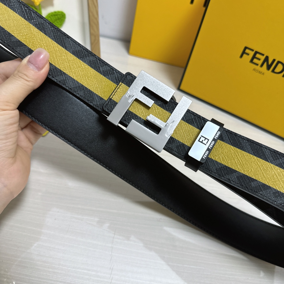 Fendi Leather Belts 1:1 Mirror Version