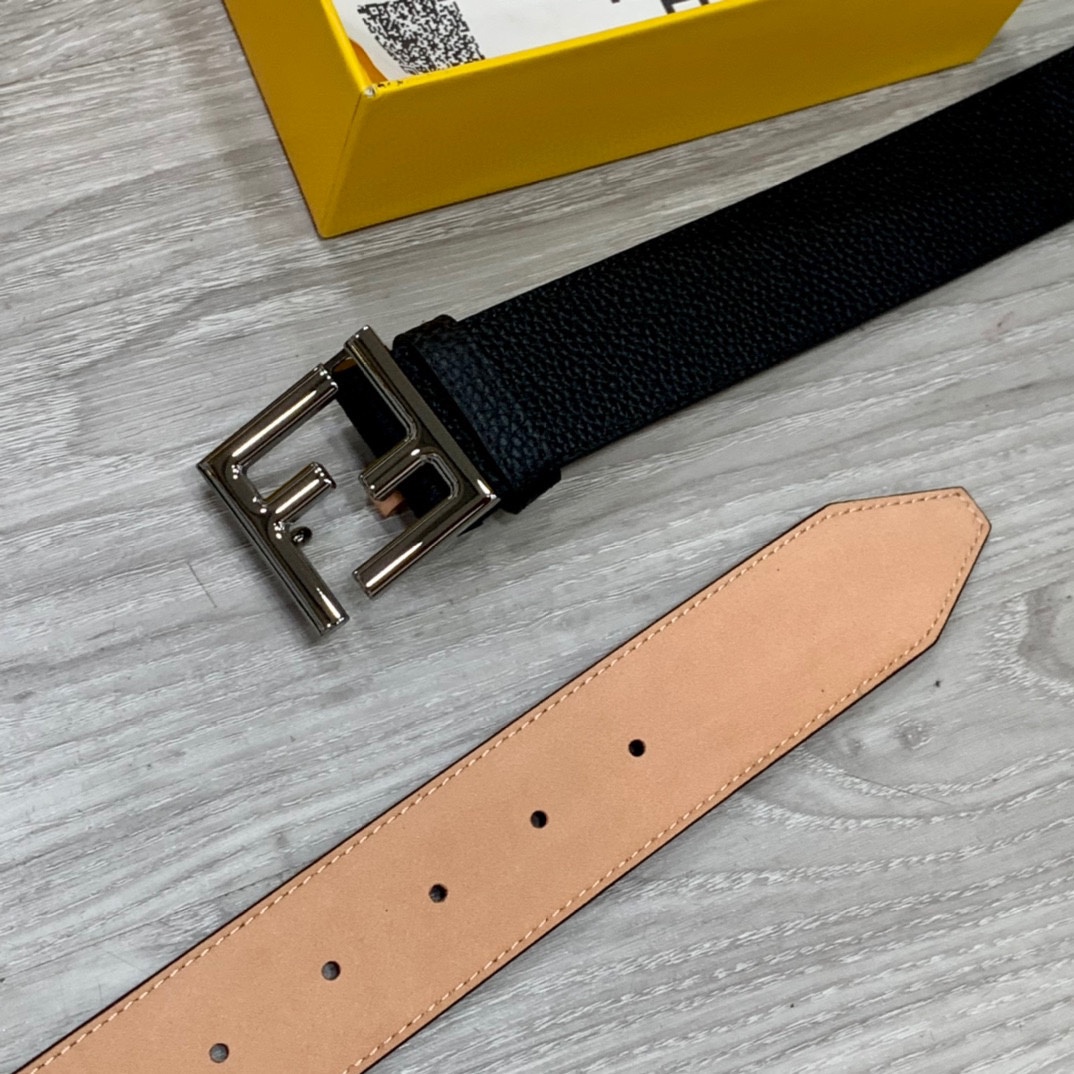 Fendi Leather Belts 1:1 Mirror Version