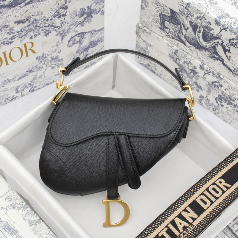 Dior Small Saddle Bag Grained Calfskin(Replica)