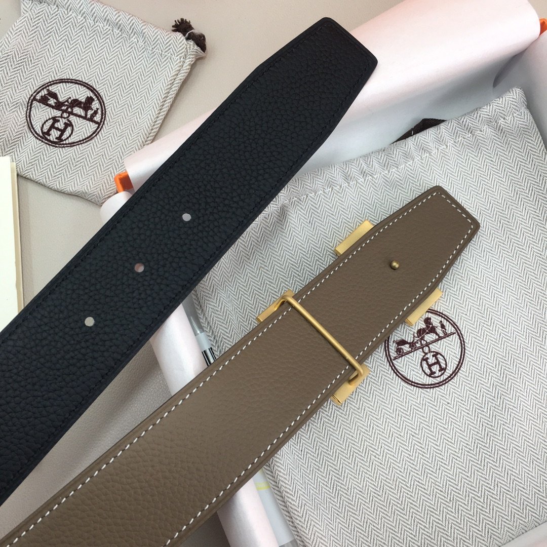 Hermes H Belt Buckle & Reversible Black For Women, Women Belt 380MM