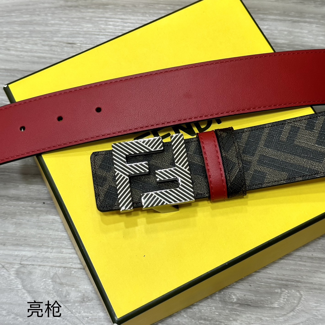 Fendi Leather Belts 1:1 Mirror Version