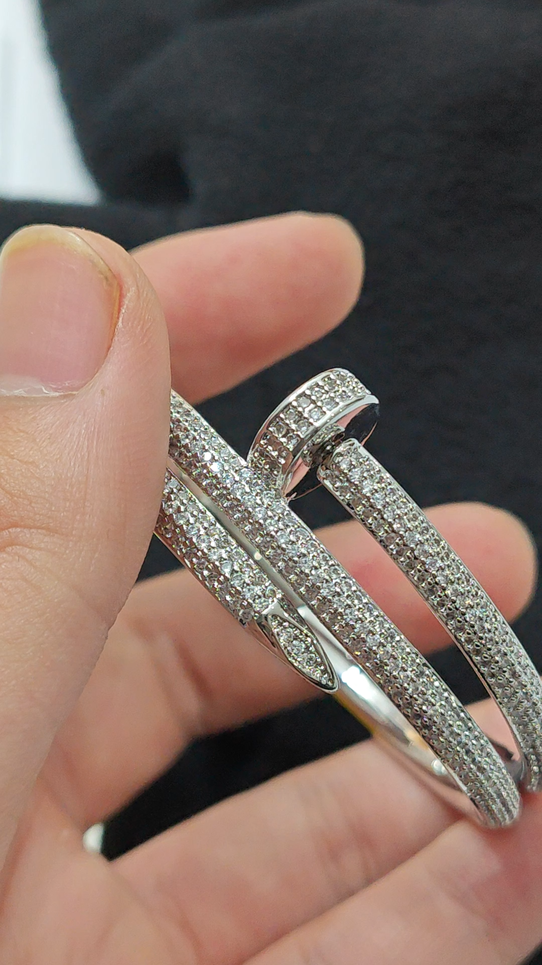 Cartier JUSTE UN CLOU BRACELET Dupe, Diamonds,Available in three colours
