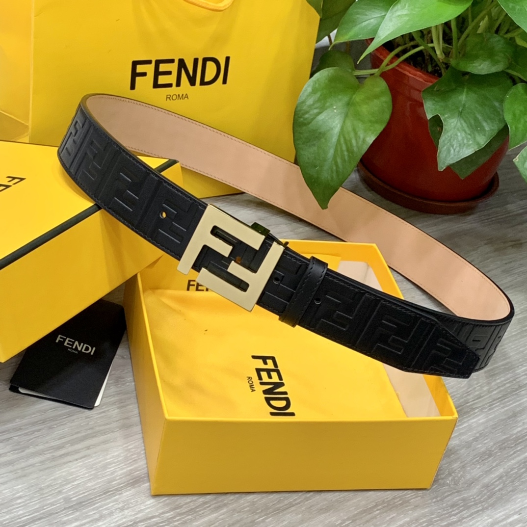 Fendi Leather Belts 1:1 Mirror Version