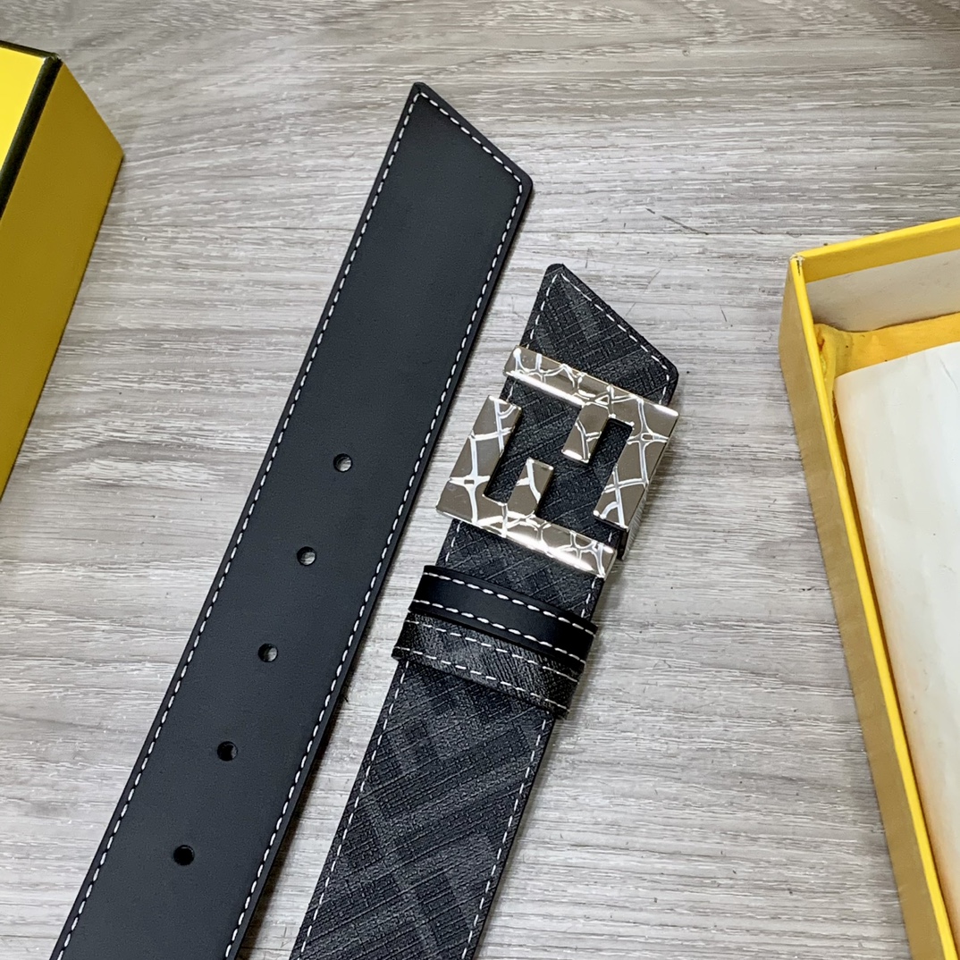 Fendi Leather Belts 1:1 Mirror Version