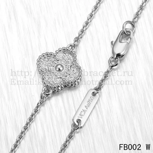 Van Cleef & Arpels Vintage Alhambra Bracelet White Gold