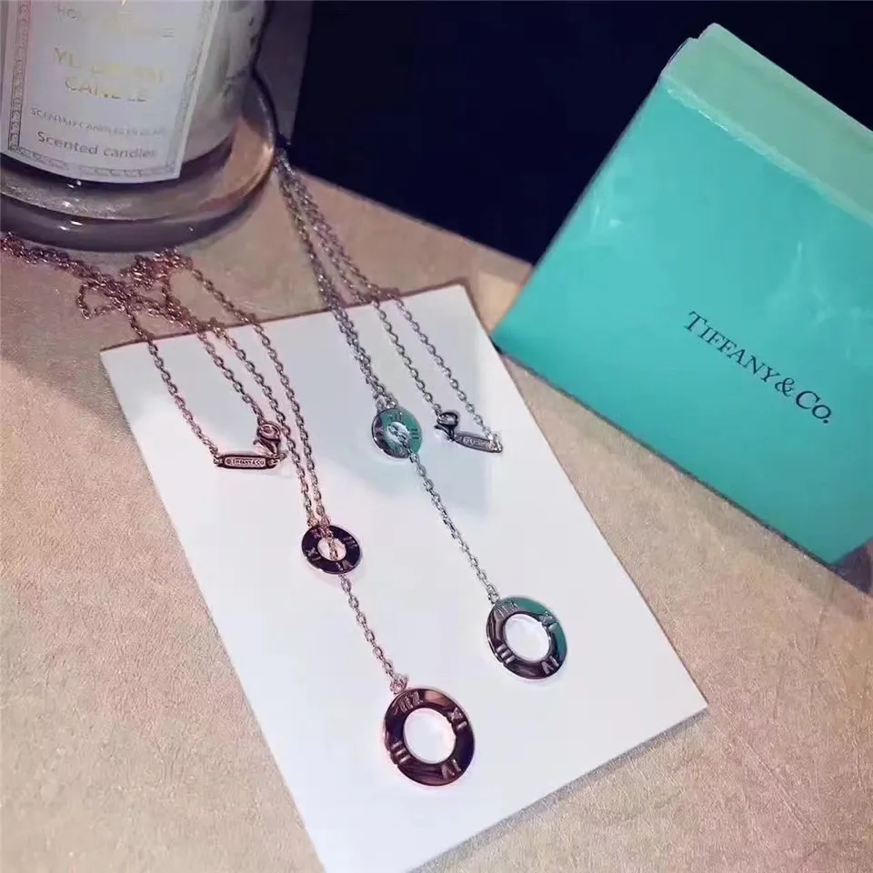 Tiffany Atlas Lariat Circle Pendant Necklace Gift For Women 30419359