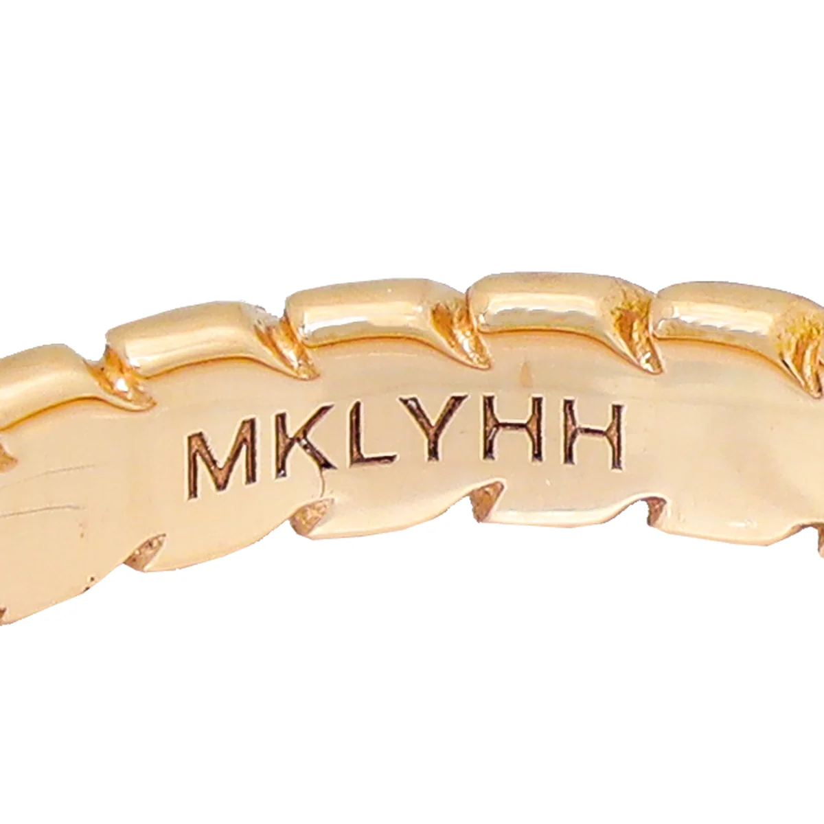 Bvlgari 18K Rose Gold Spiga Ring 50