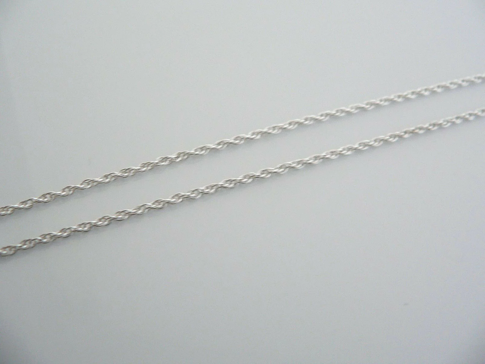 Sterling Silver Twisted Necklace Pendant Charm Chain Excellent Gift Love