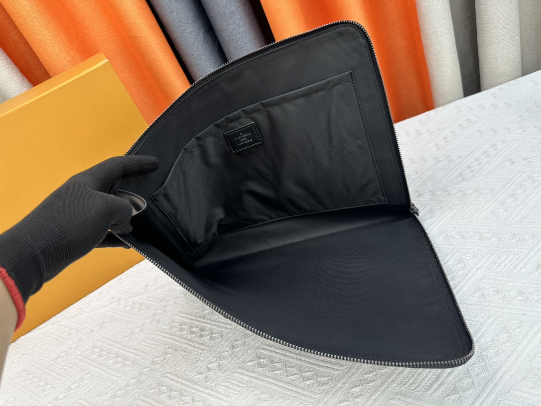 Louis Vuitton Pochette Jour Monogram Eclipse M82080 Clutch Bag Handbag