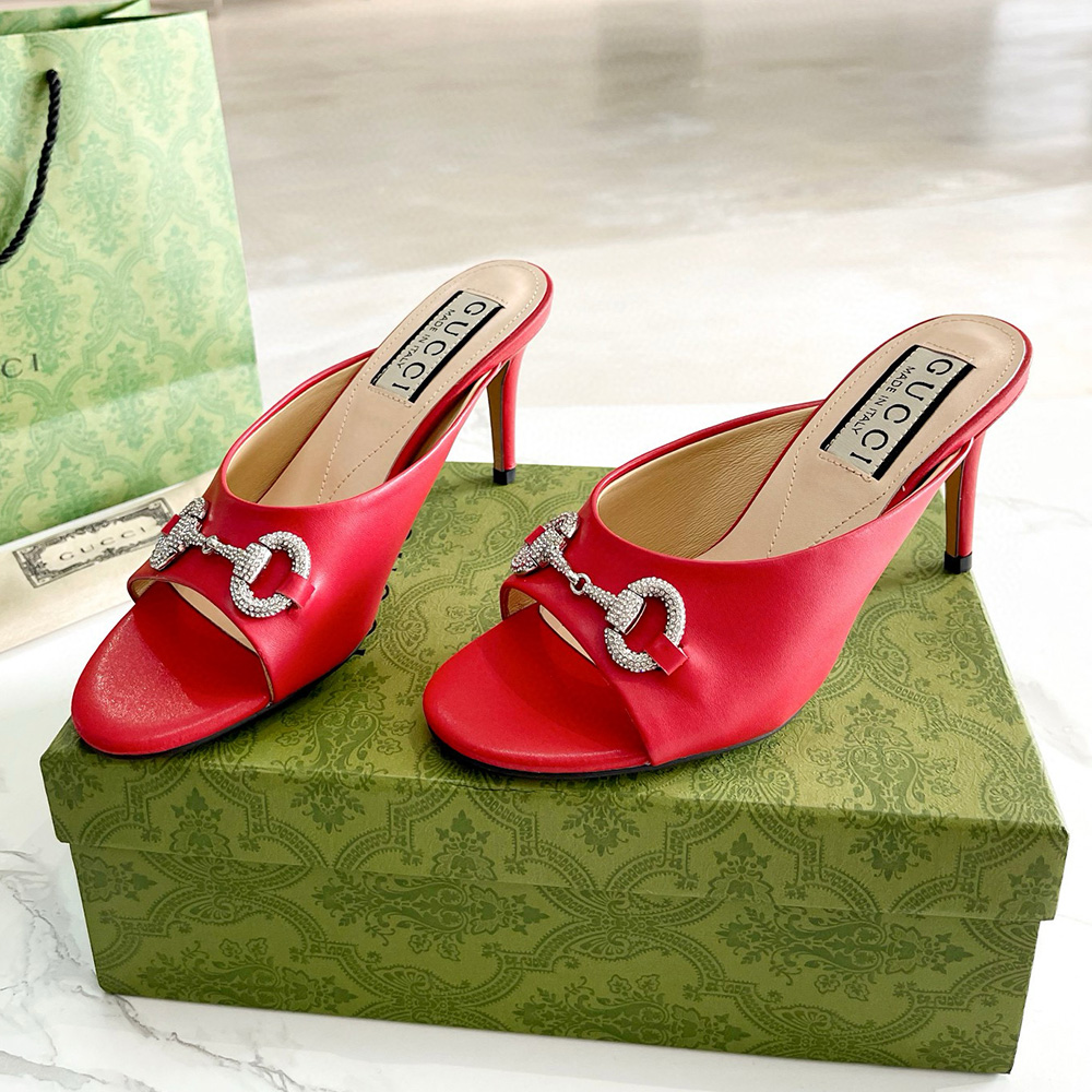 Gucci High-Heeled Sandals Slide Sandal (Replica)