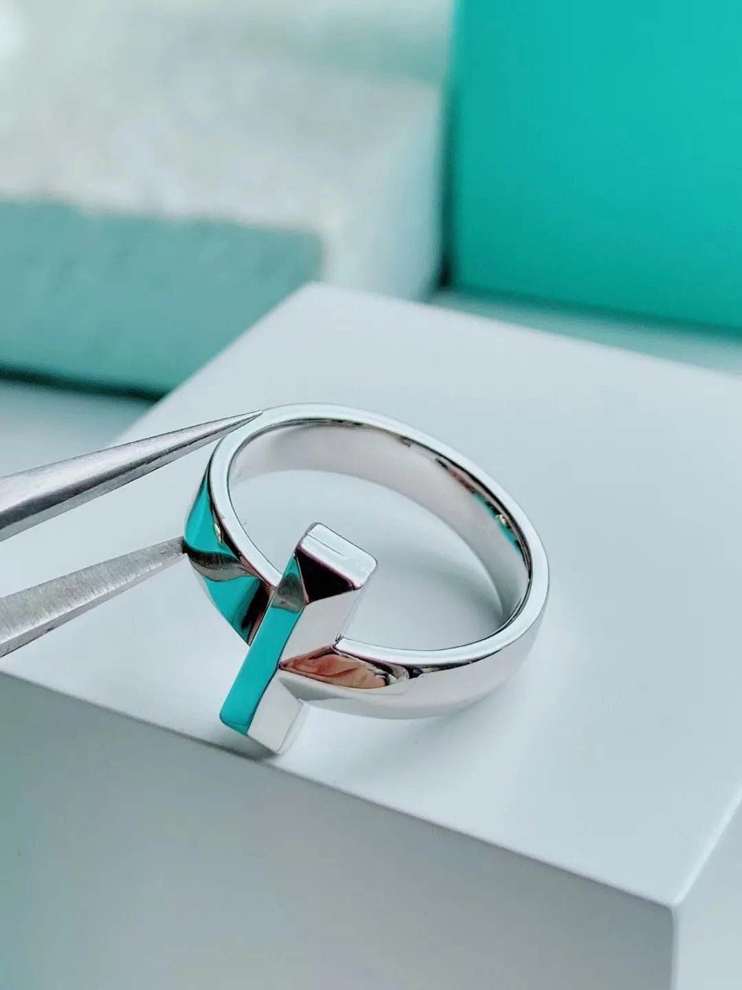 Tiffany T1 Ring Yellow Gold/Rose Gold/White Gold Width 4.5mm