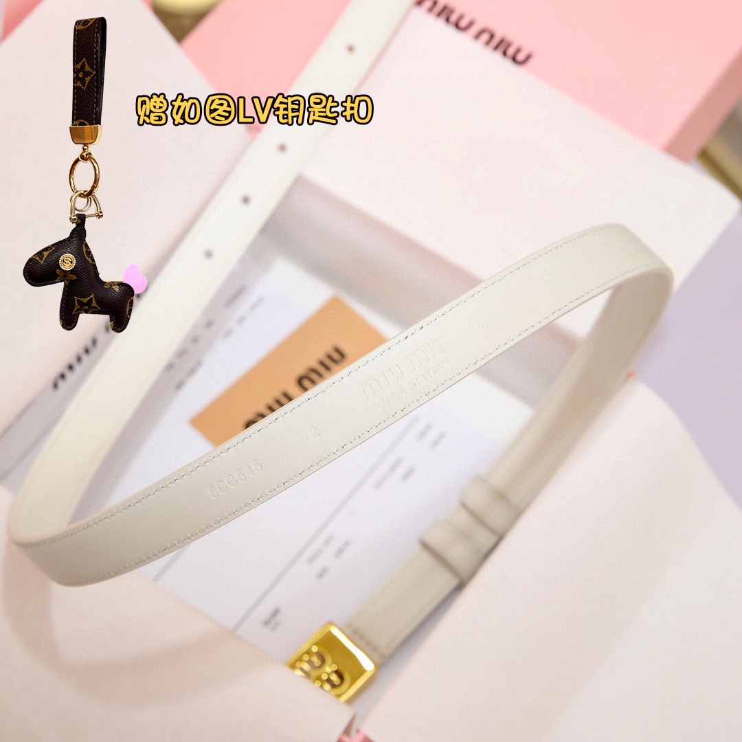 MiuMiu Leather Belts 1:1 Mirror Version