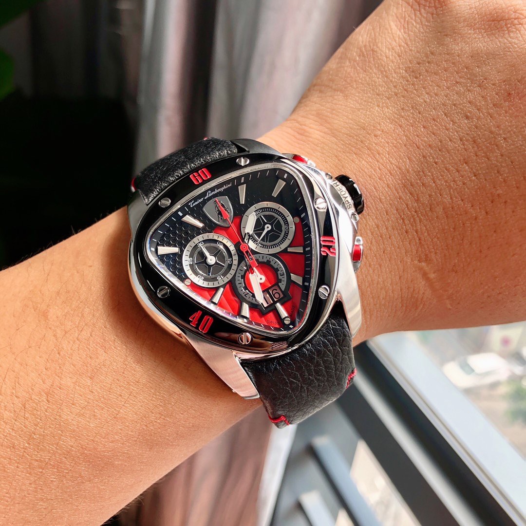 Tonino Lamborghini New Spyder Chronograph black / Red
