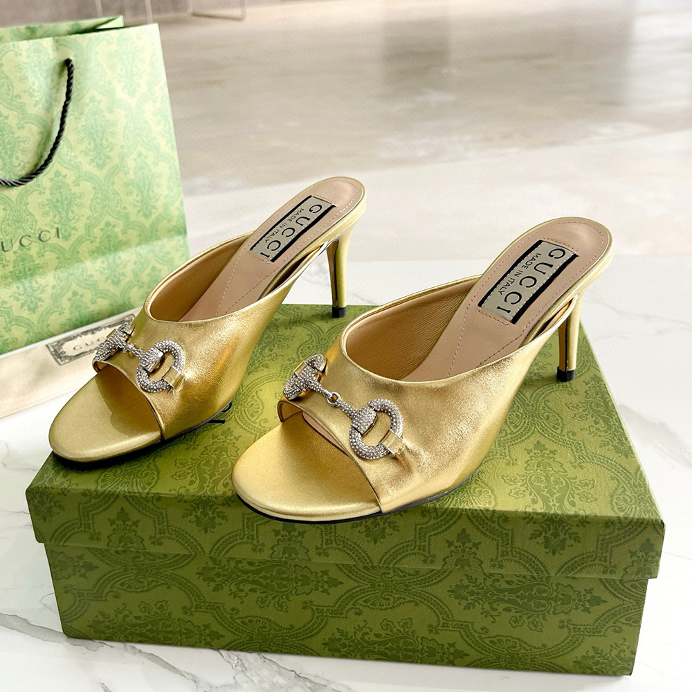 Gucci High-Heeled Sandals Slide Sandal (Replica)