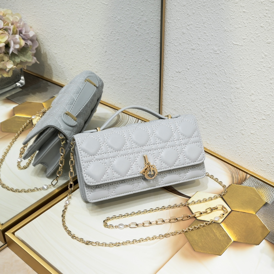 DIOR Lady Dior Sheepskin Handbag Shoulder Bag(Replica)