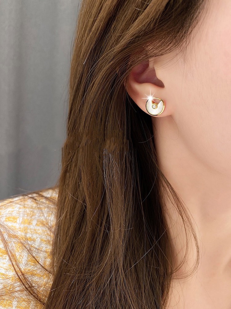 Cartier Disc Earrings