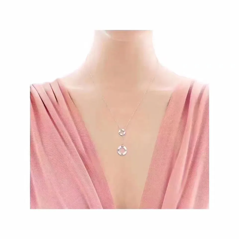 Tiffany Atlas Lariat Circle Pendant Necklace Gift For Women 30419359