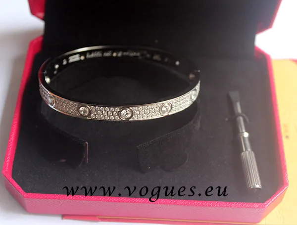 Cartier Love Bracelet Diamond-Paved White Gold Diamonds N6033602