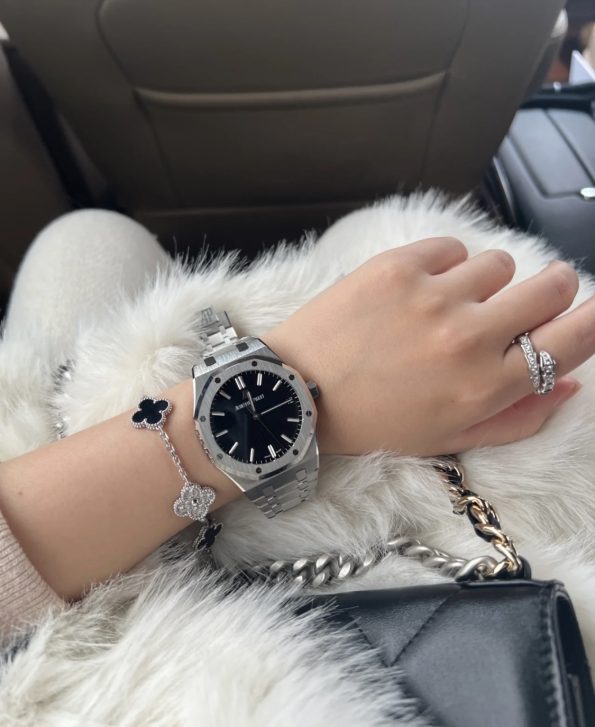 Van Cleef Bracelet Dupe, Black Clover Bracelet, Diamonds