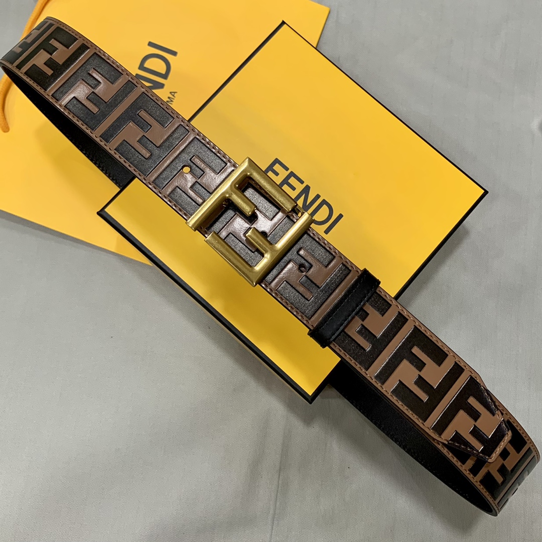 Fendi Leather Belts 1:1 Mirror Version