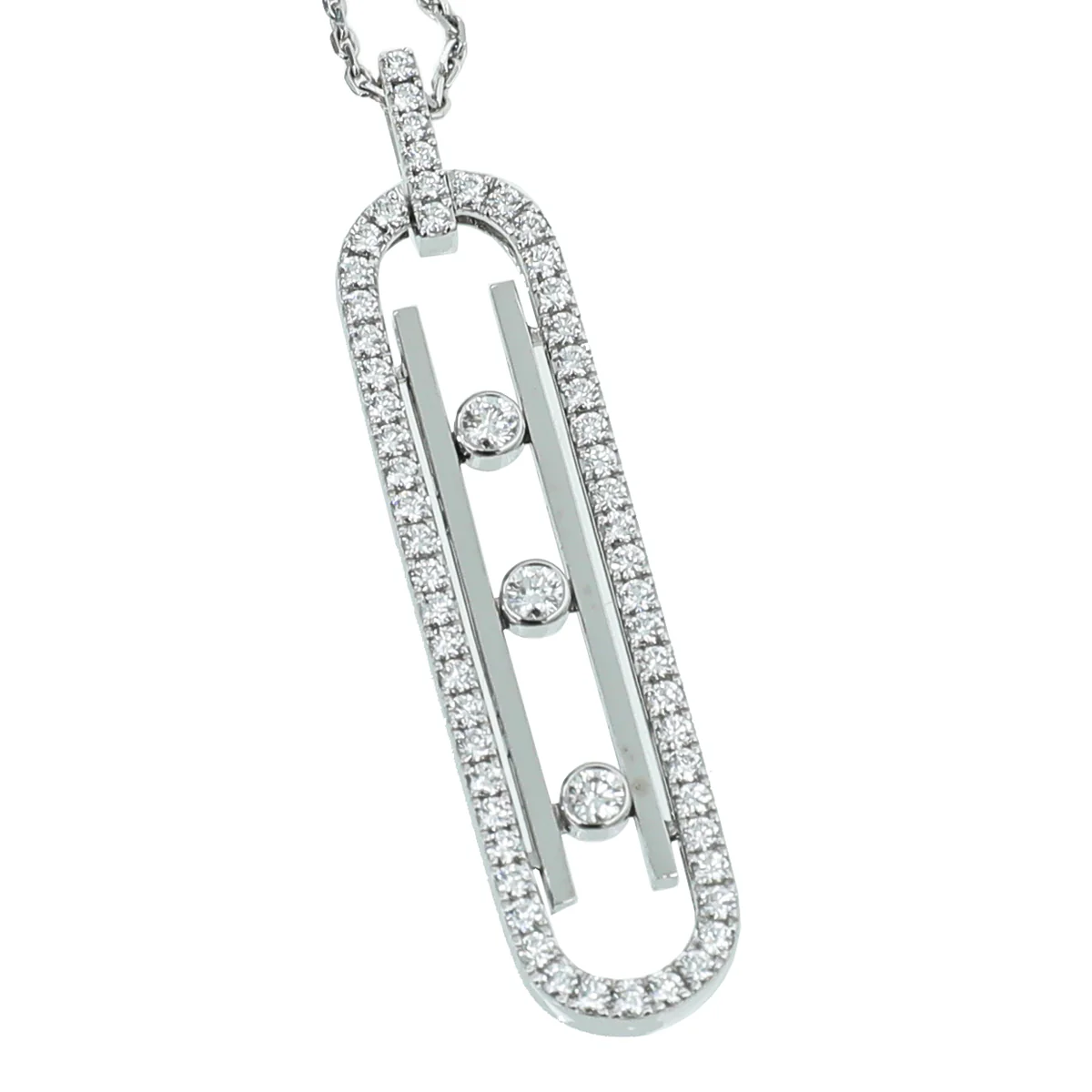Messika 18K White Gold Diamond Move 10th PM Necklace
