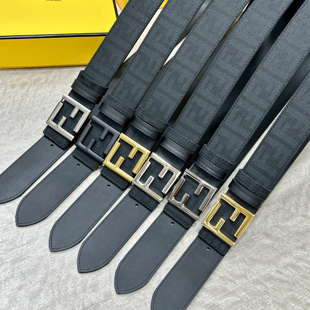 Fendi Leather Belts 1:1 Mirror Version
