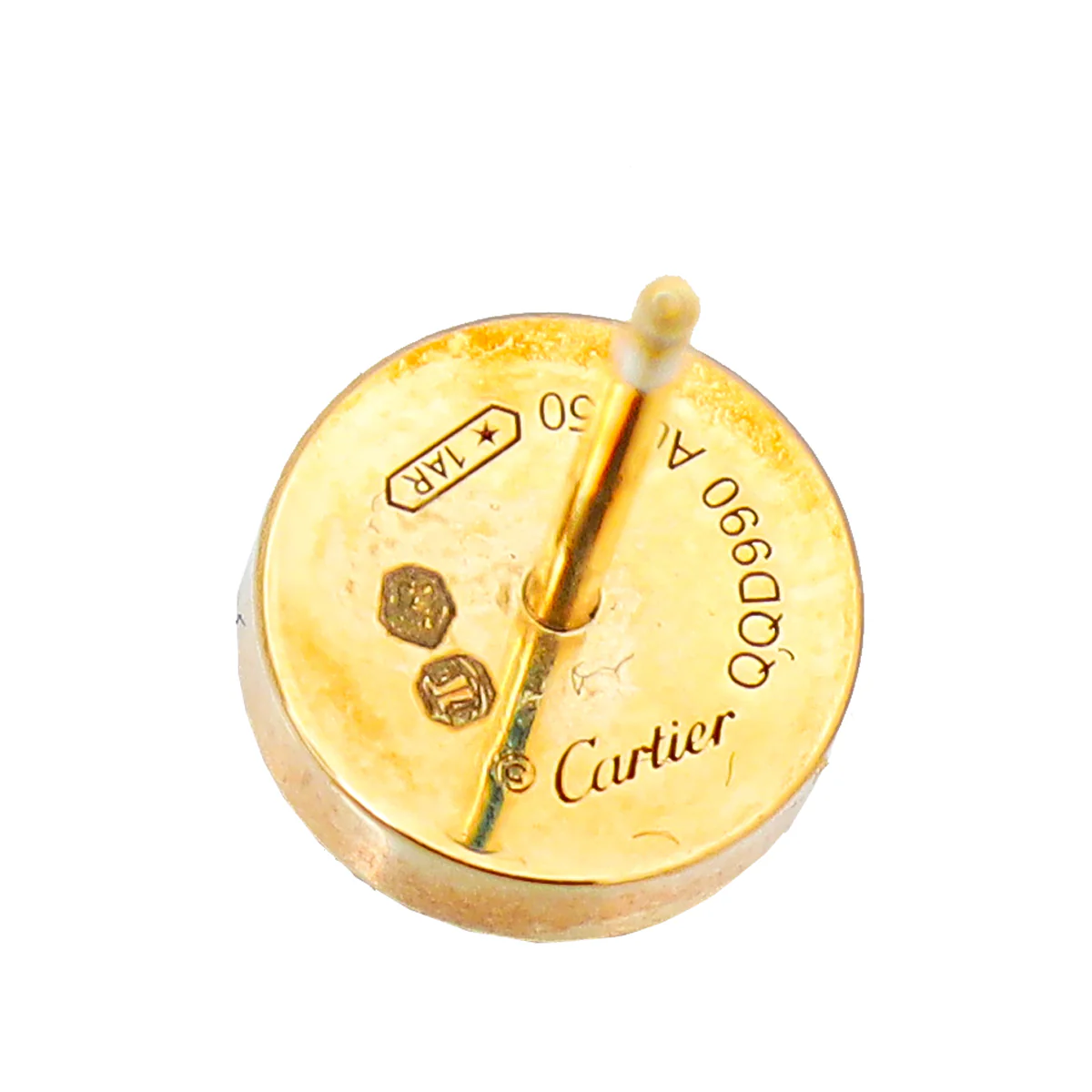 Cartier 18K Yellow Gold Love Stud Earrings