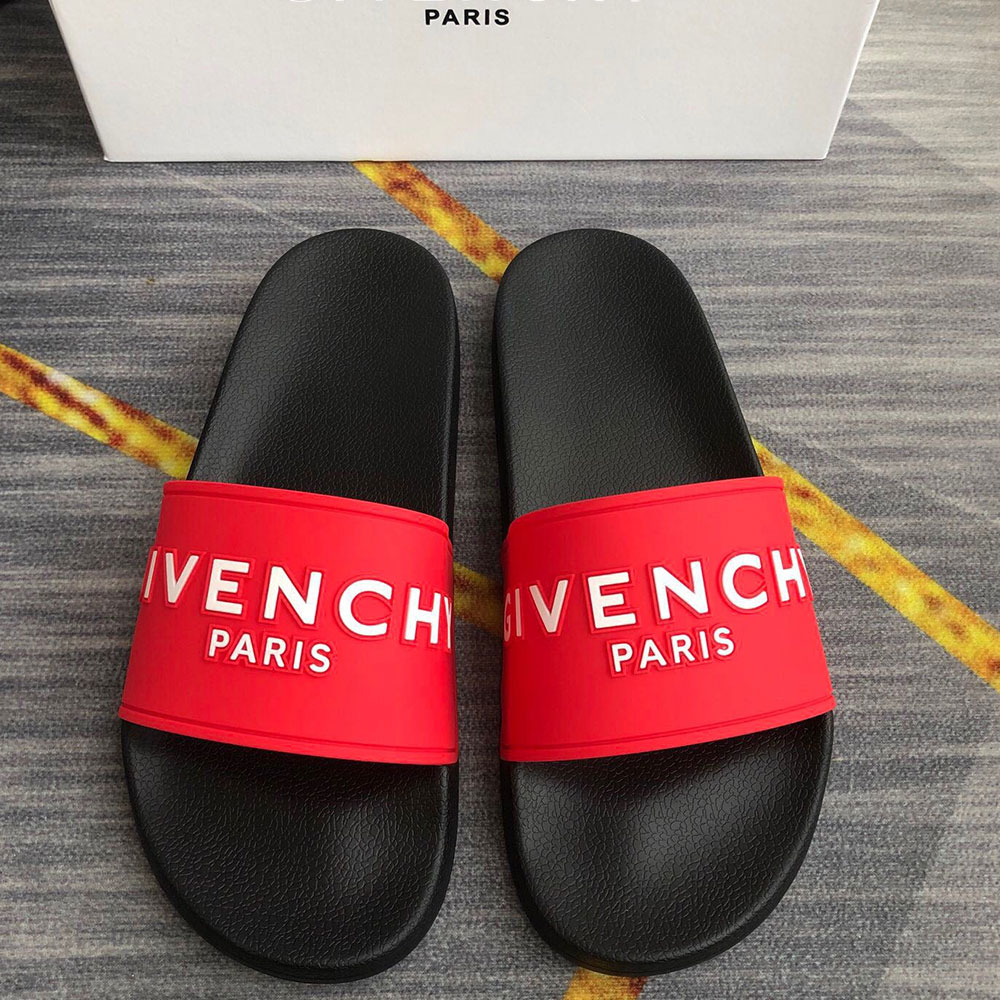 Givenchy Rubber Logo flip-flops Slide Sandal(Replica)