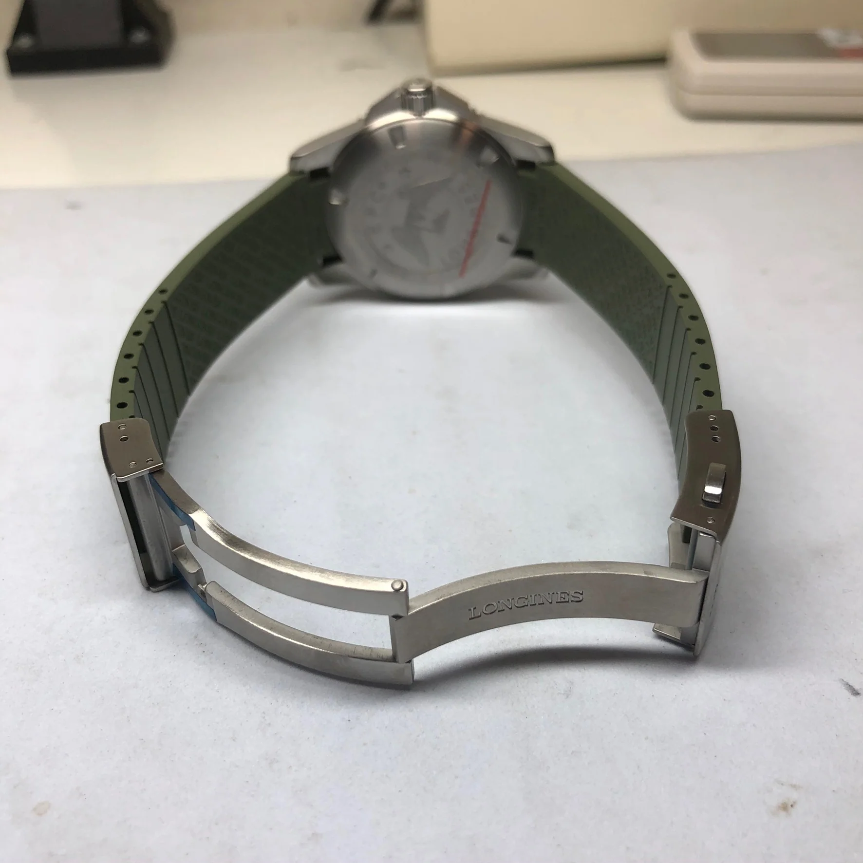 Hydroconquest 41MM Automatic Green Ceramic Diving Watch L37814069