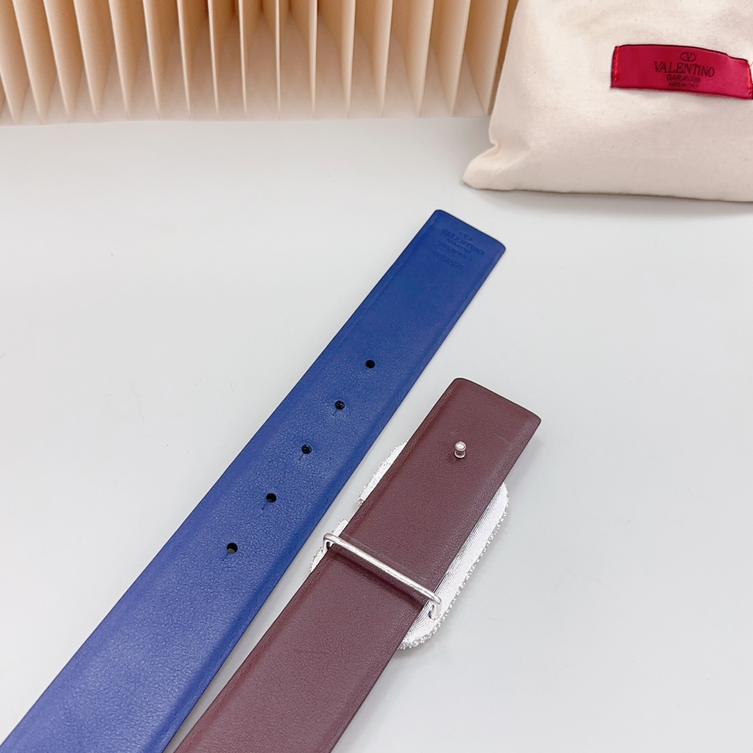 Valentino Leather Belts 1:1 Mirror Version