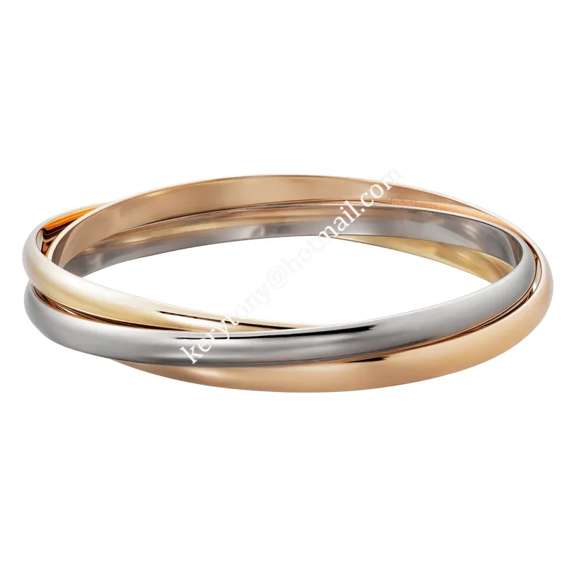 Fake Cartier Trinity Bracelet White Gold/Yellow God/Rose Gold B6013302 In UK Replica