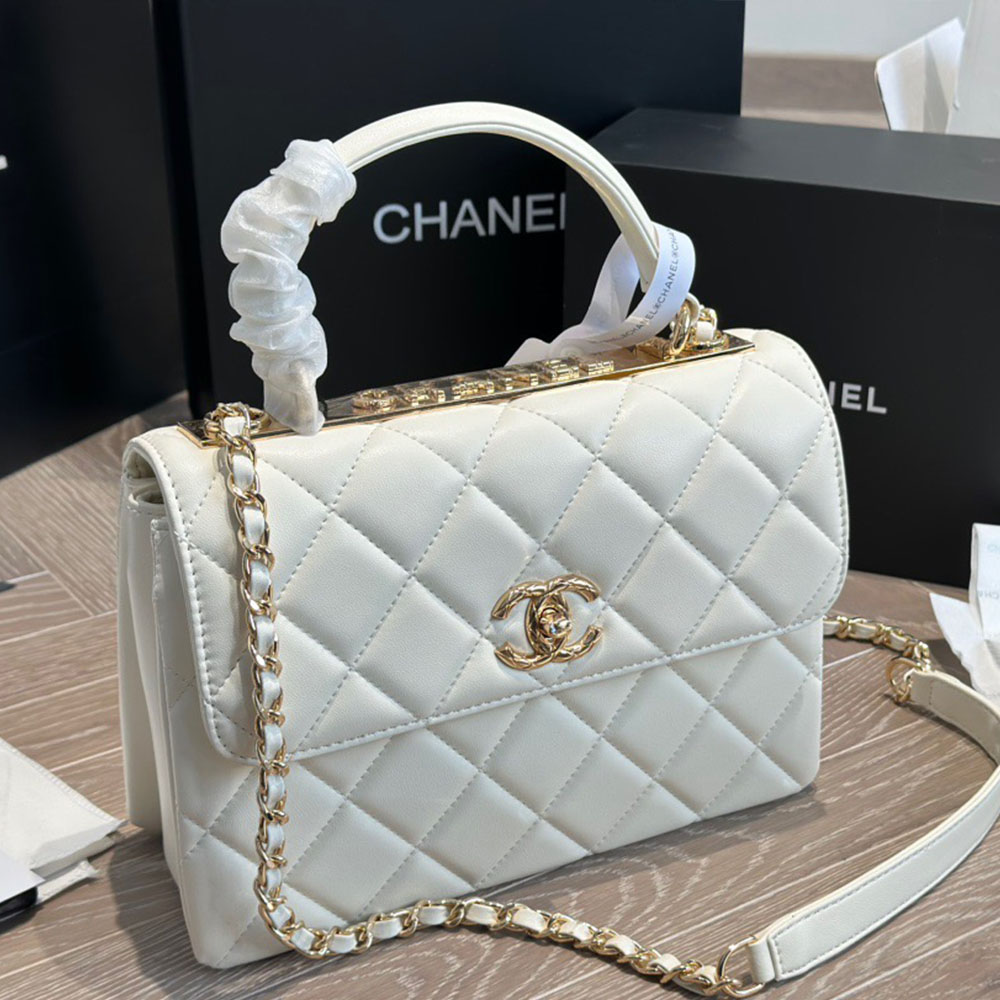 Chanel Lambskin Trendy CC Relief Handle Bag(Replica)