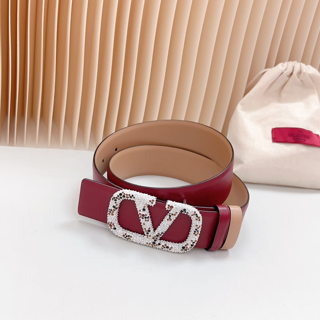 Valentino Leather Belts 1:1 Mirror Version