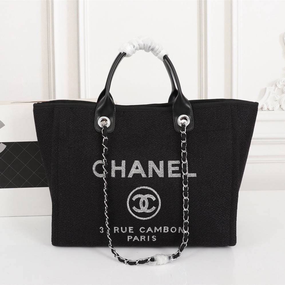Chanel Tote Bag Canvas Totes Handbag (Replica)