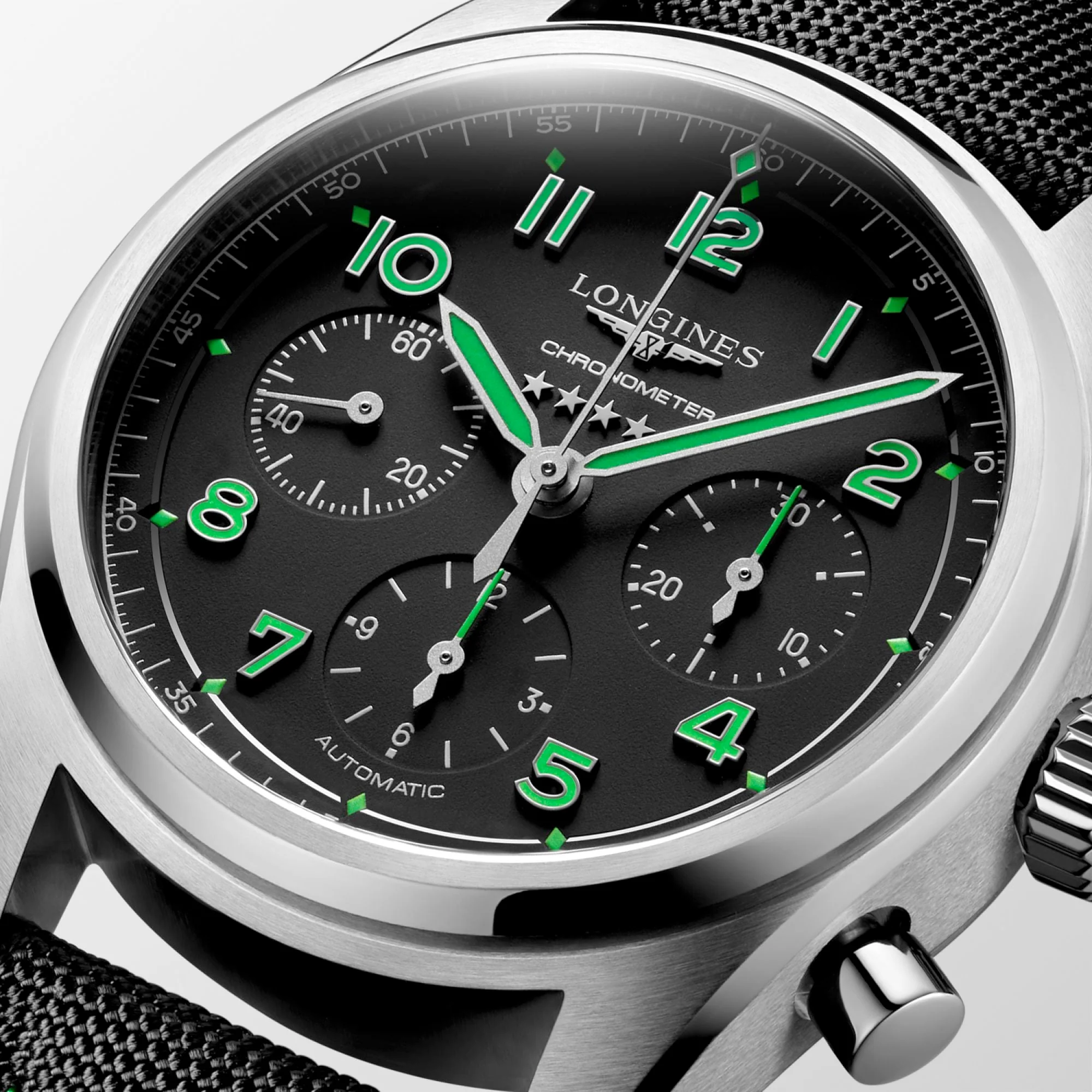 Spirit 42MM Pioneer Edition Titanium Watch Black Green L38291532