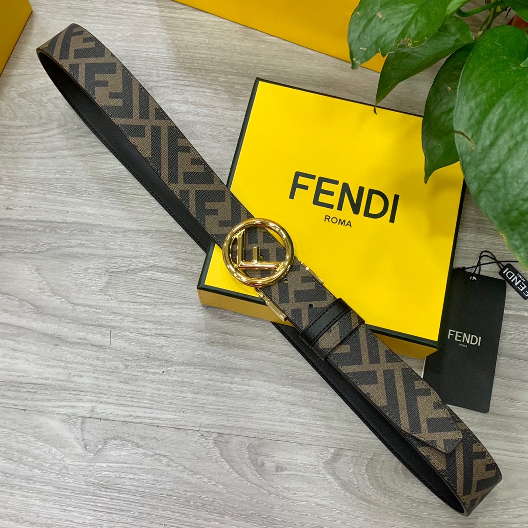 Fendi Leather Belts 1:1 Mirror Version