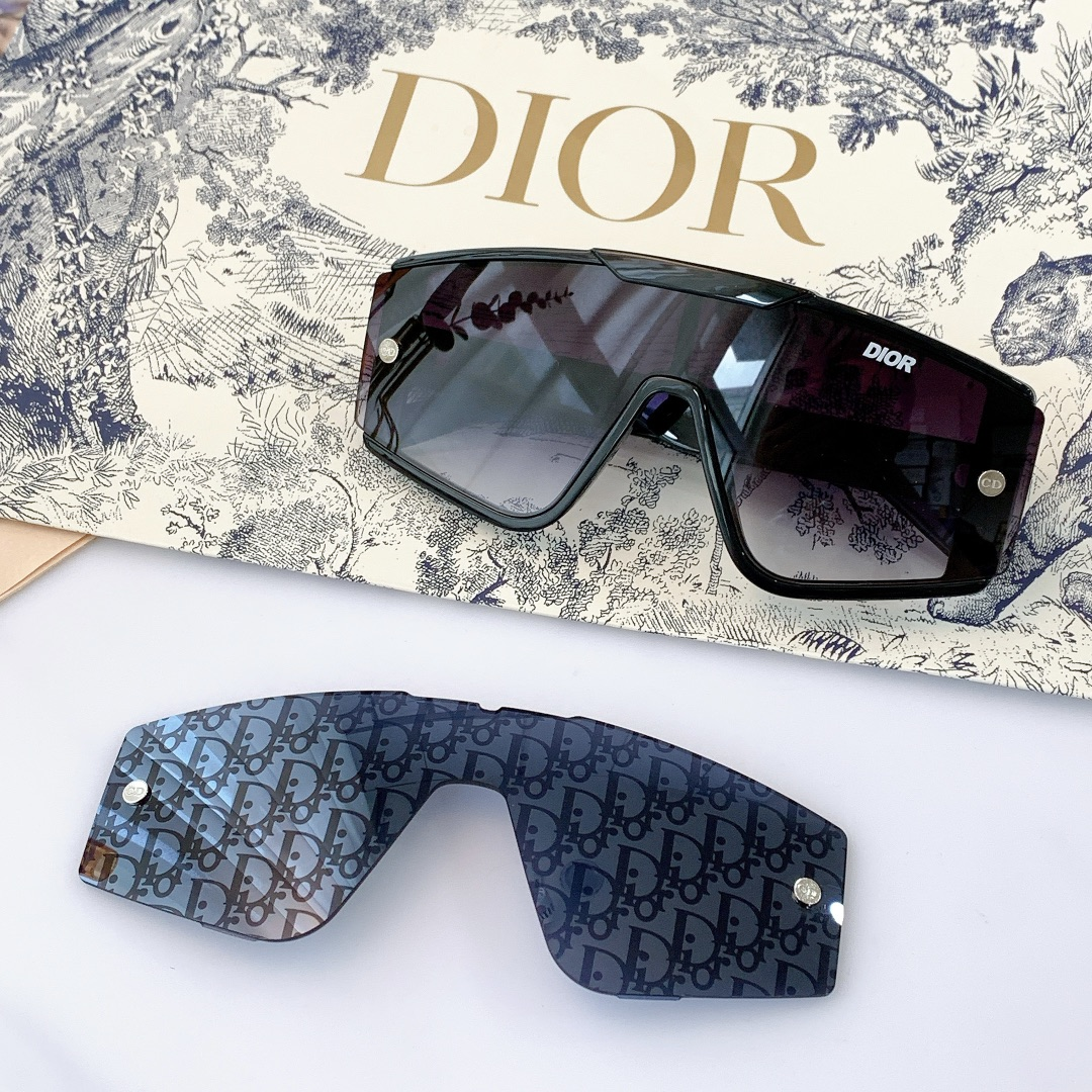 Dior XTREM MU  One-piece Box Sunglasses Top quality (Replica）