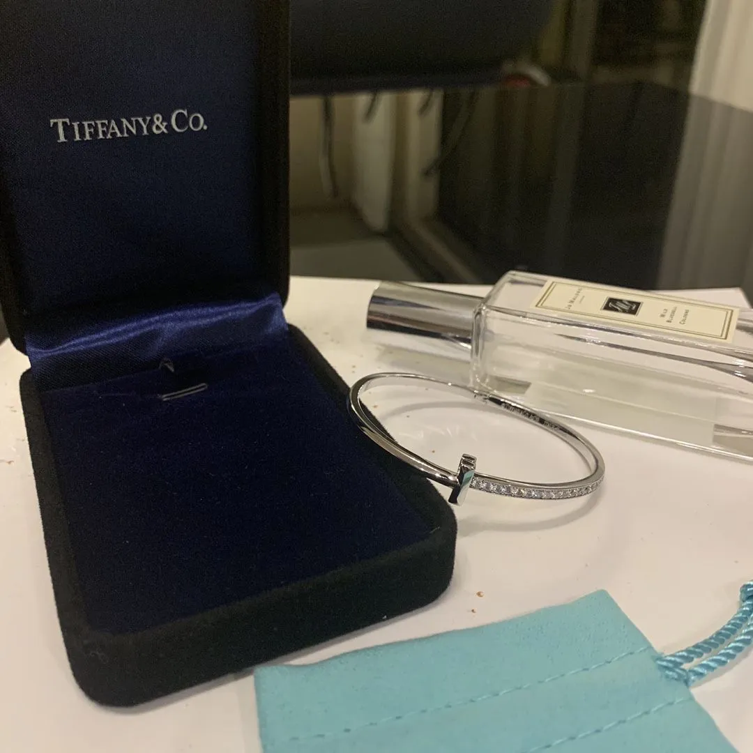 TOP Tiffany Female Tiffany T1 Unilateral Diamonds Fine Jewellery England Sale White Gold/Yellow Gold/Rose Gold